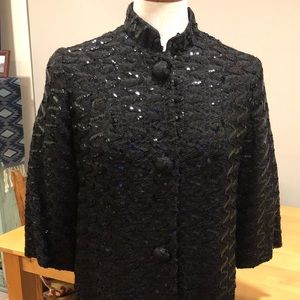 Vintage Sequin Evening Coat